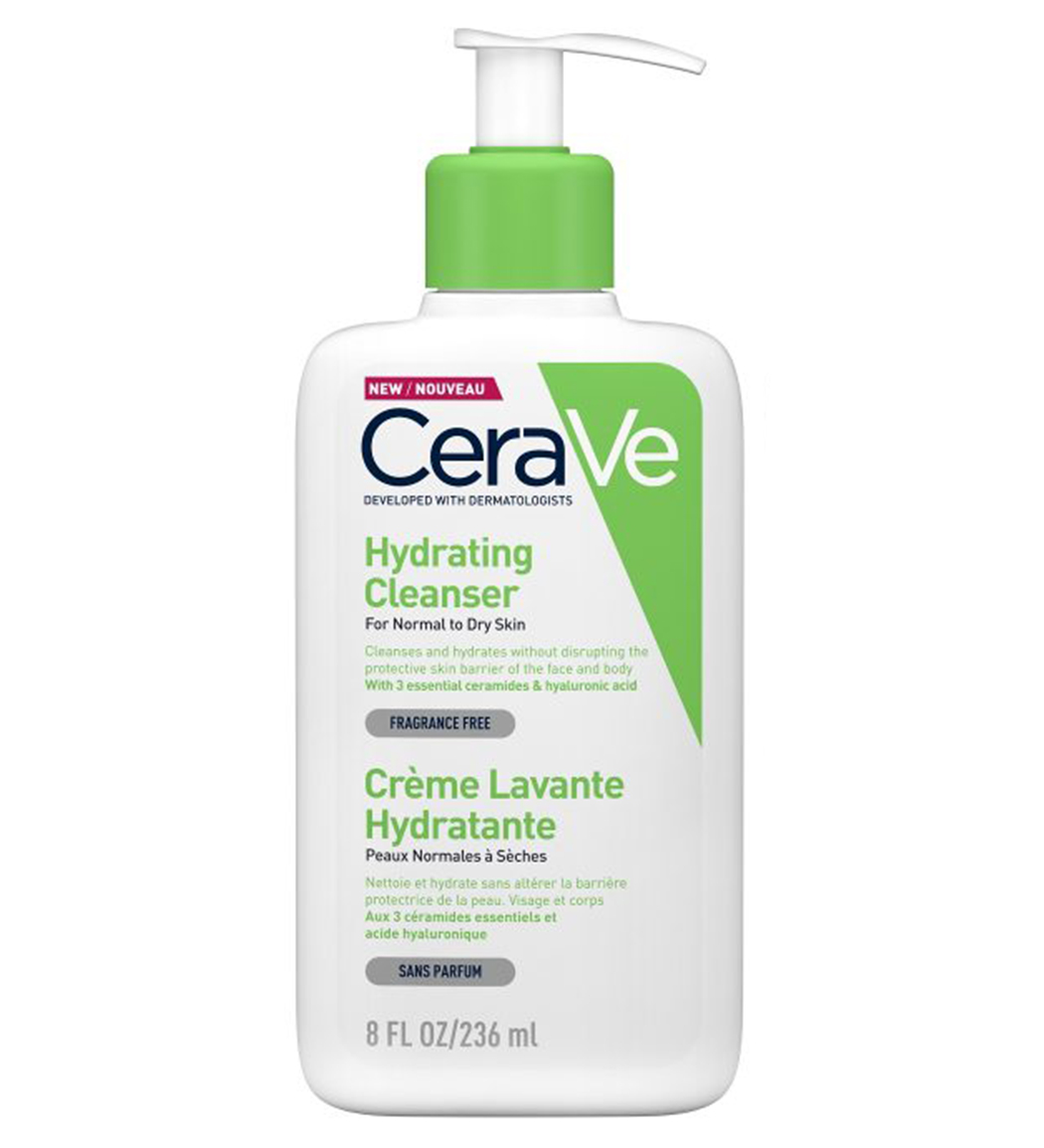 ژل شستشو و آبرسان سراوی Hydrating Cleanser با حجم 236 میلی لیتر مخصوص پوست نرمال تا خشک