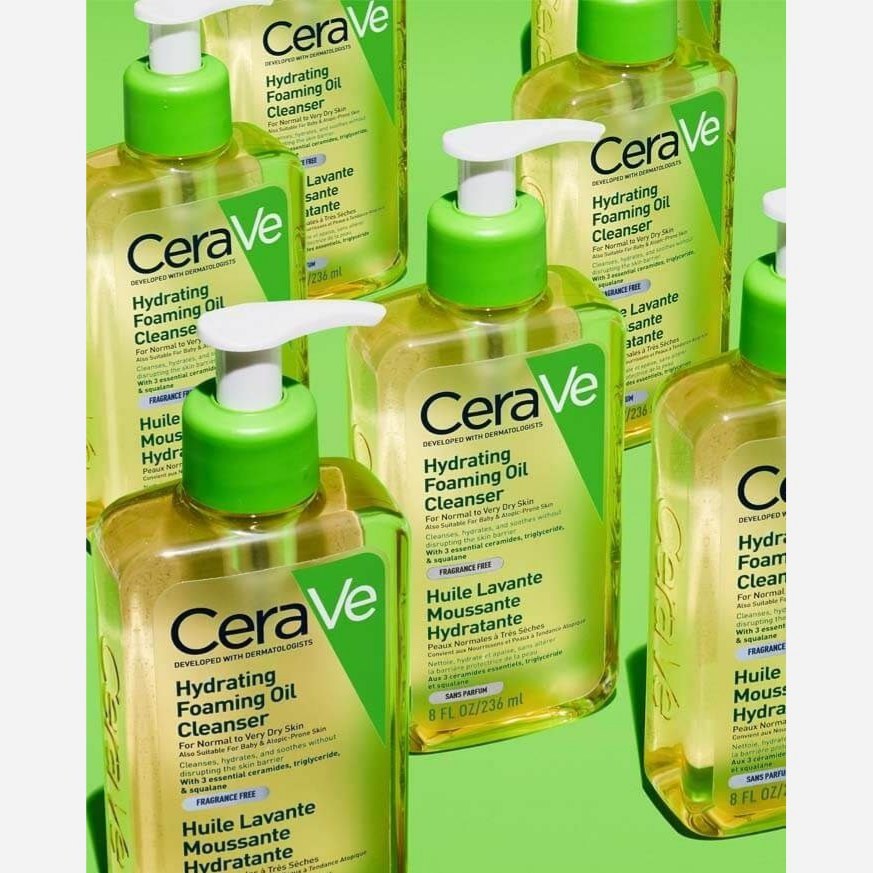ژل شستشوی روغنی سراوی Cerave Hydrating Foaming Oil - Image 2