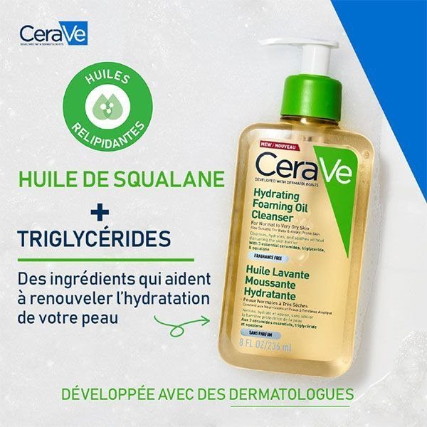 ژل شستشوی روغنی سراوی Cerave Hydrating Foaming Oil - Image 4