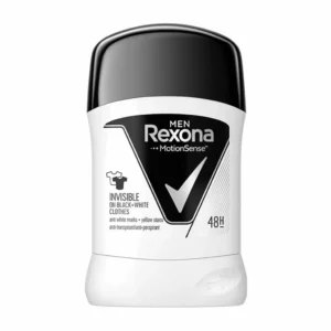 مام ضدتعریق مردانه رکسونا نامرئی مشکی و سفید موشن سنس 48H مدل استیک 50ml