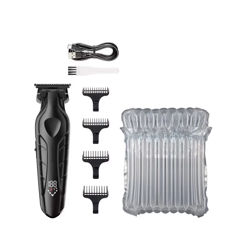 ماشین اصلاح موی سر و صورت کیمی مدل KM-2269 با تیغه کربن استیل، موتور 7000 دور در دقیقه، باتری 2000 میلیآمپر ساعت، نمایشگر شارژ و طراحی ارگونومیک - Image 7