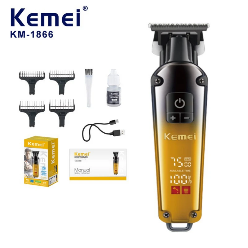 ماشین اصلاح موی سر و صورت شارژی کیمی مدل KM-1866 - Image 3