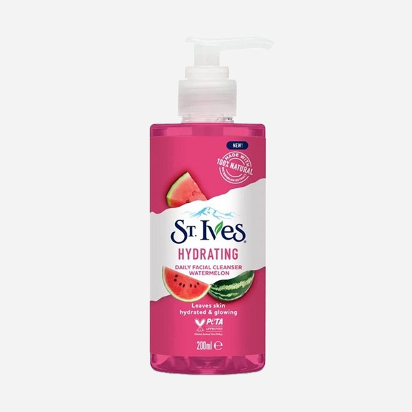 ژل شستشوی صورت سن ایوز St. Ives hydrating daily facial cleanser watermelon 200ml