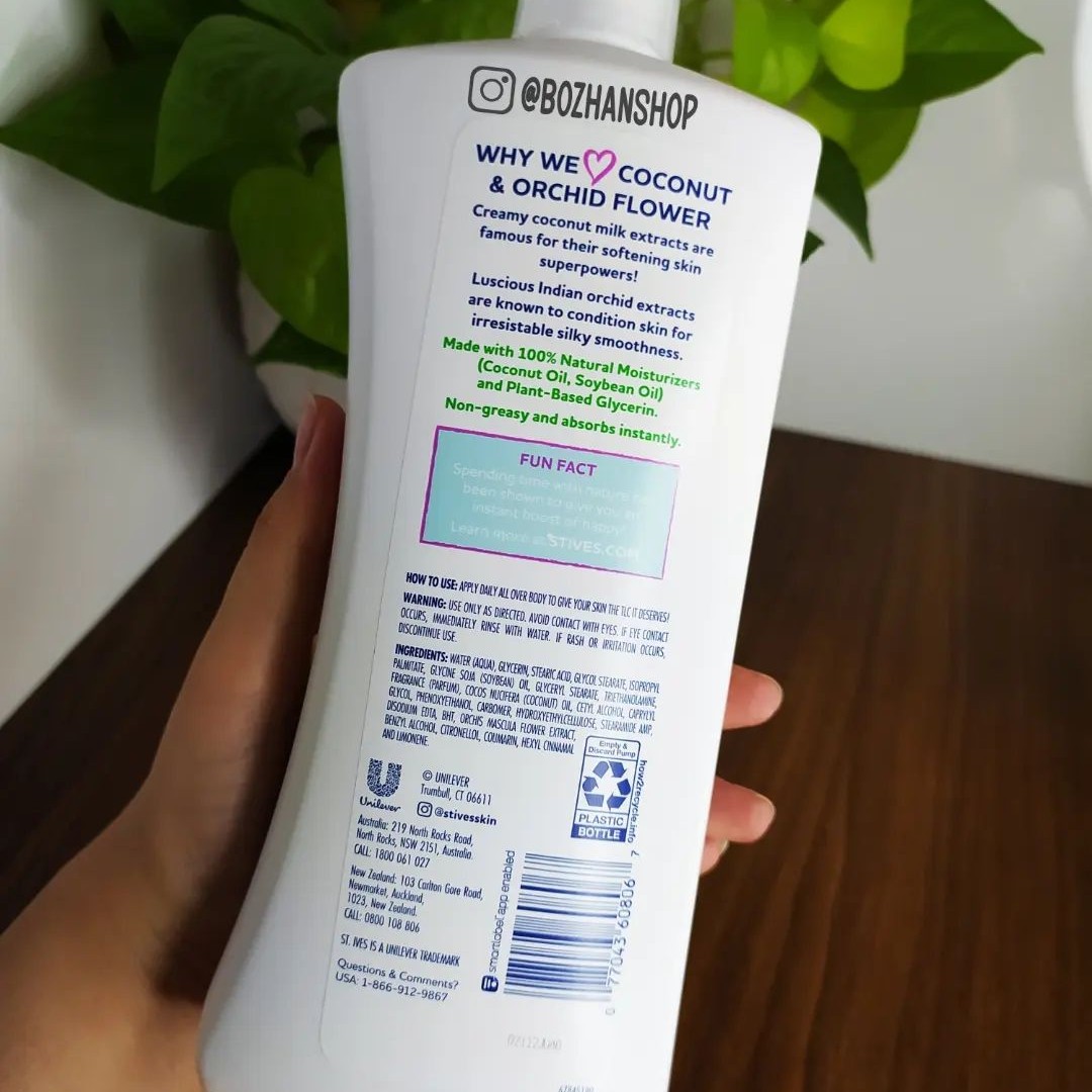 لوسیون بدن نارگیل و گل ارکیده سینت ایوز St Ives Softening Coconut and Orchid حجم 621 میلی لیتر - Image 4