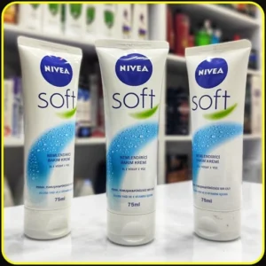 کرم نرم‌کننده نیوآ NIVEA Soft 75ml برای صورت، بدن و دست