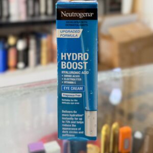 کرم دور چشم هیدرا بوست نیتروژنا Hydro Boost با بسته‌بندی آبی و نشان Neutrogena